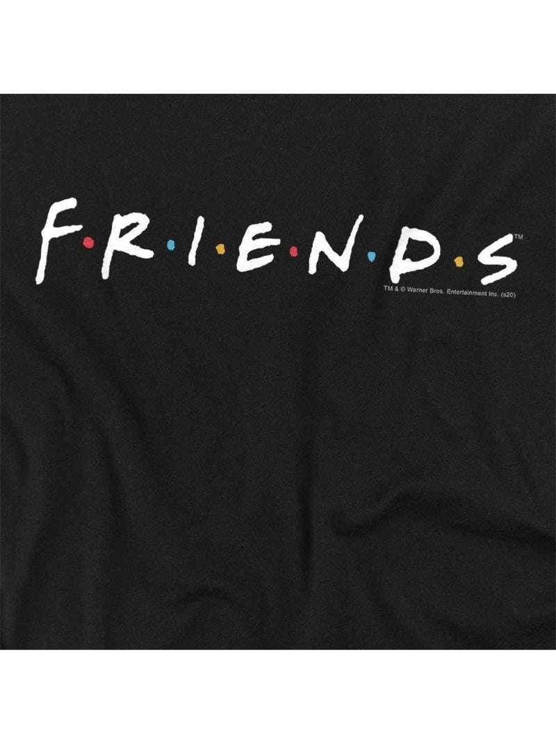 T-shirt motif/style logo - friends Noir - Kiabi
