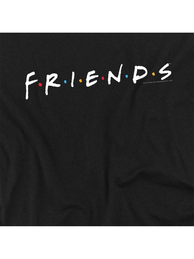 T-shirt motif/style logo - friends Noir - Kiabi