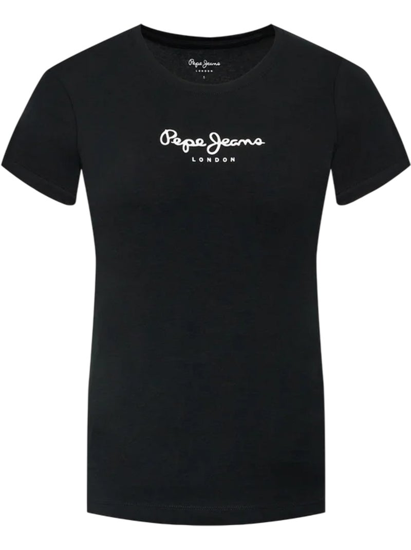 T-shirt motif/style logo - pepe jeans Noir - Kiabi