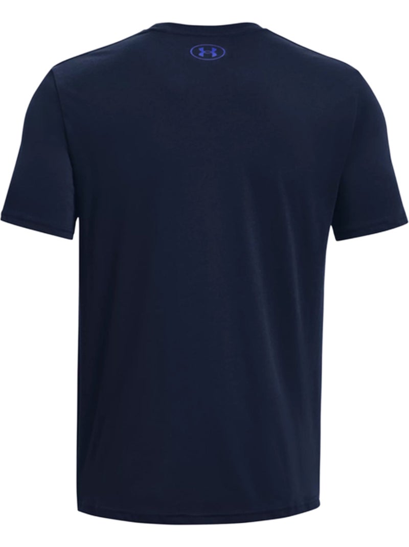 T-shirt motif/style logo - sous armure Bleu marine - Kiabi