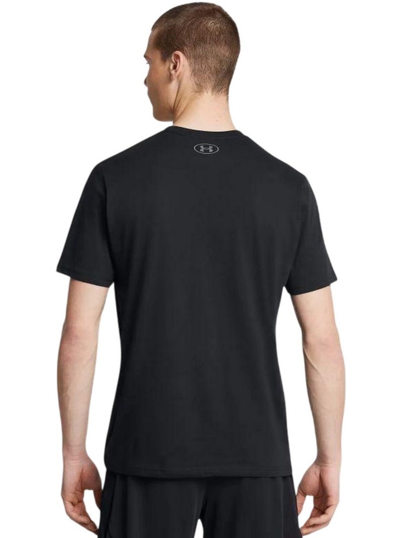 T-shirt motif/style logo - sous armure Noir - Kiabi