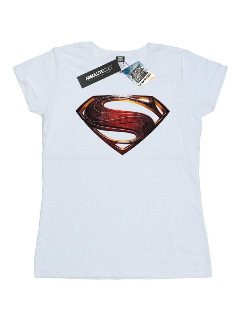 T-shirt motif/style logo - superman Blanc - Kiabi