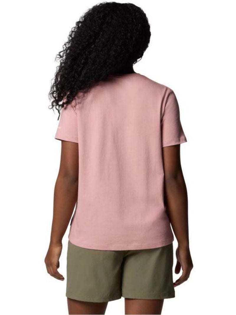 T-shirt motif/style logo boundless beauty - columbia Rose - Kiabi
