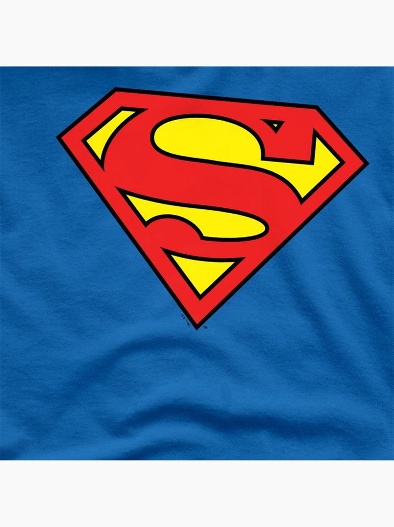 T-shirt motif/style logo classic - superman Bleu roi - Kiabi
