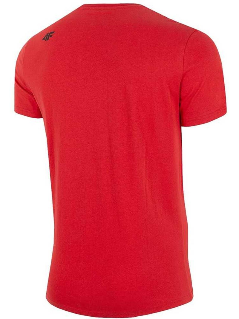 T-shirt motif/style logo h4z22 - 4f Rouge - Kiabi