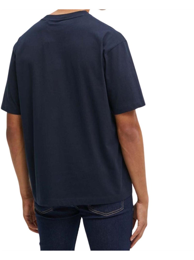 T-shirt motif/style logo jeans - guess Bleu marine - Kiabi