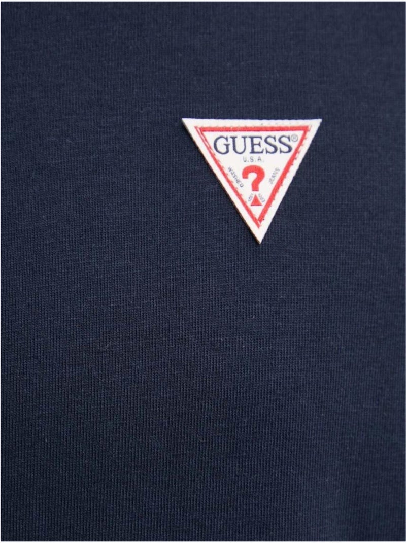 T-shirt motif/style logo jeans - guess Bleu marine - Kiabi