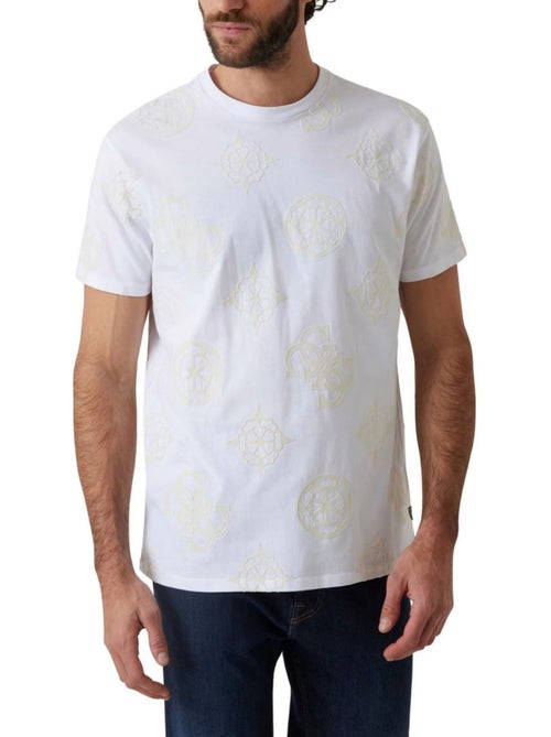 T-shirt motif/style logo répété - guess - Kiabi