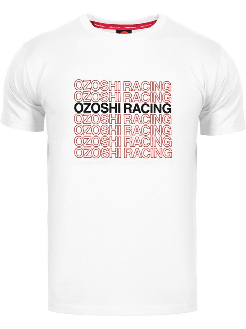 T-shirt motif/style logo répété - ozoshi Blanc - Kiabi