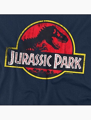 T-shirt motif/style logo usé - jurassic park