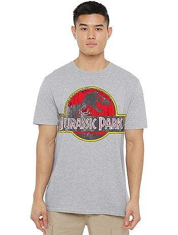 T-shirt motif/style logo usé - jurassic park