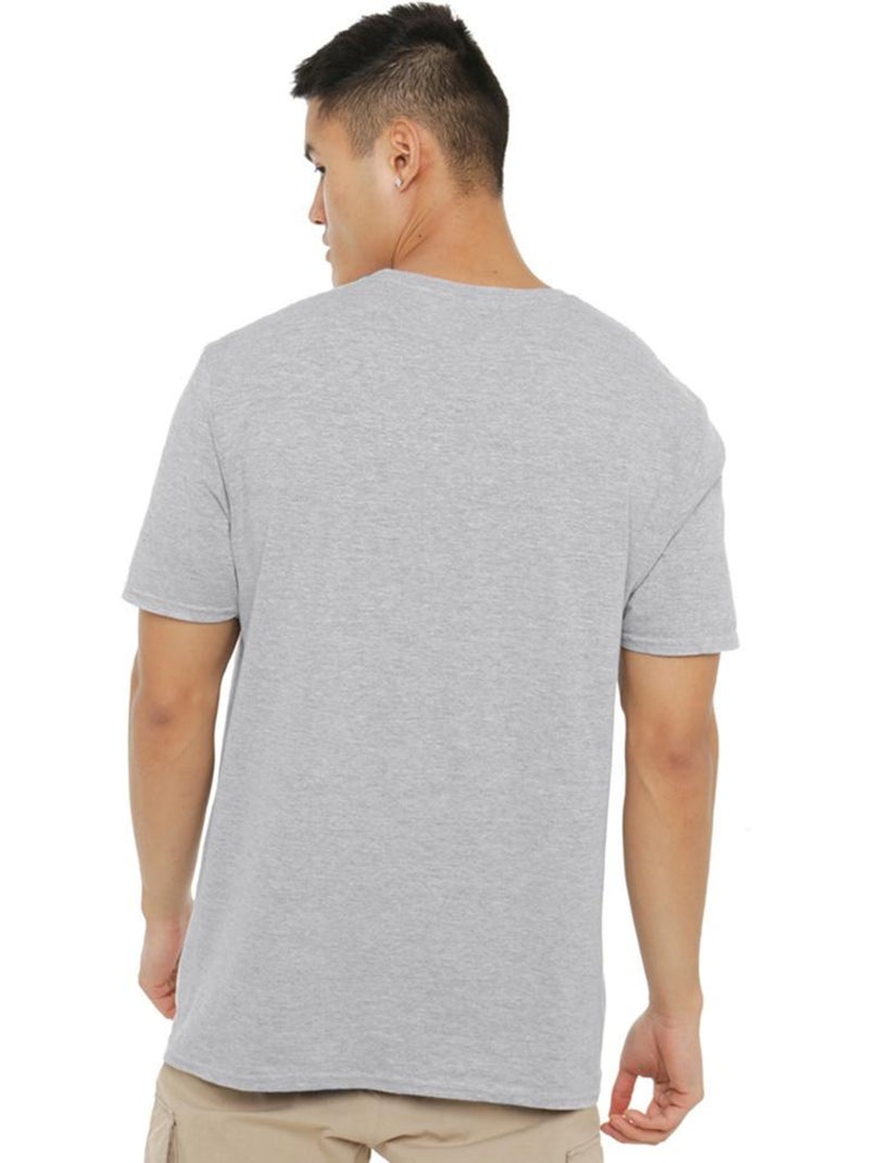T-shirt motif/style logo usé - jurassic park Gris Gris clair - Kiabi