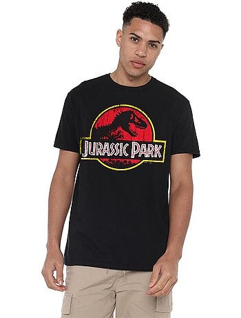 T-shirt motif/style logo usé - jurassic park