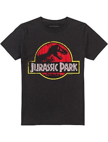 T-shirt motif/style logo usé - jurassic park