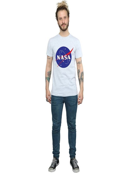 T-shirt motif/style logo usé insignia - nasa - Kiabi