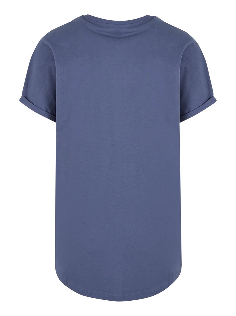 T-shirt motif/style long - urban classics Bleu - Kiabi