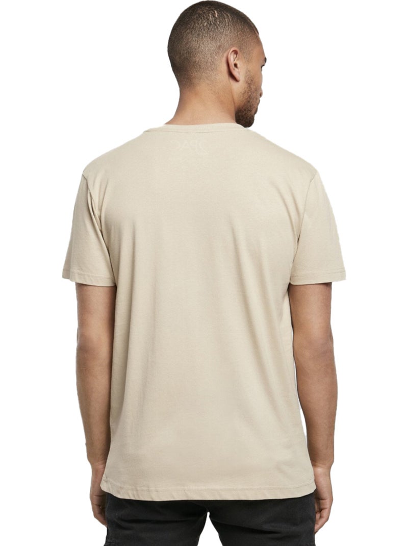 T-shirt motif/style love tupac california - mister tee Beige - Kiabi