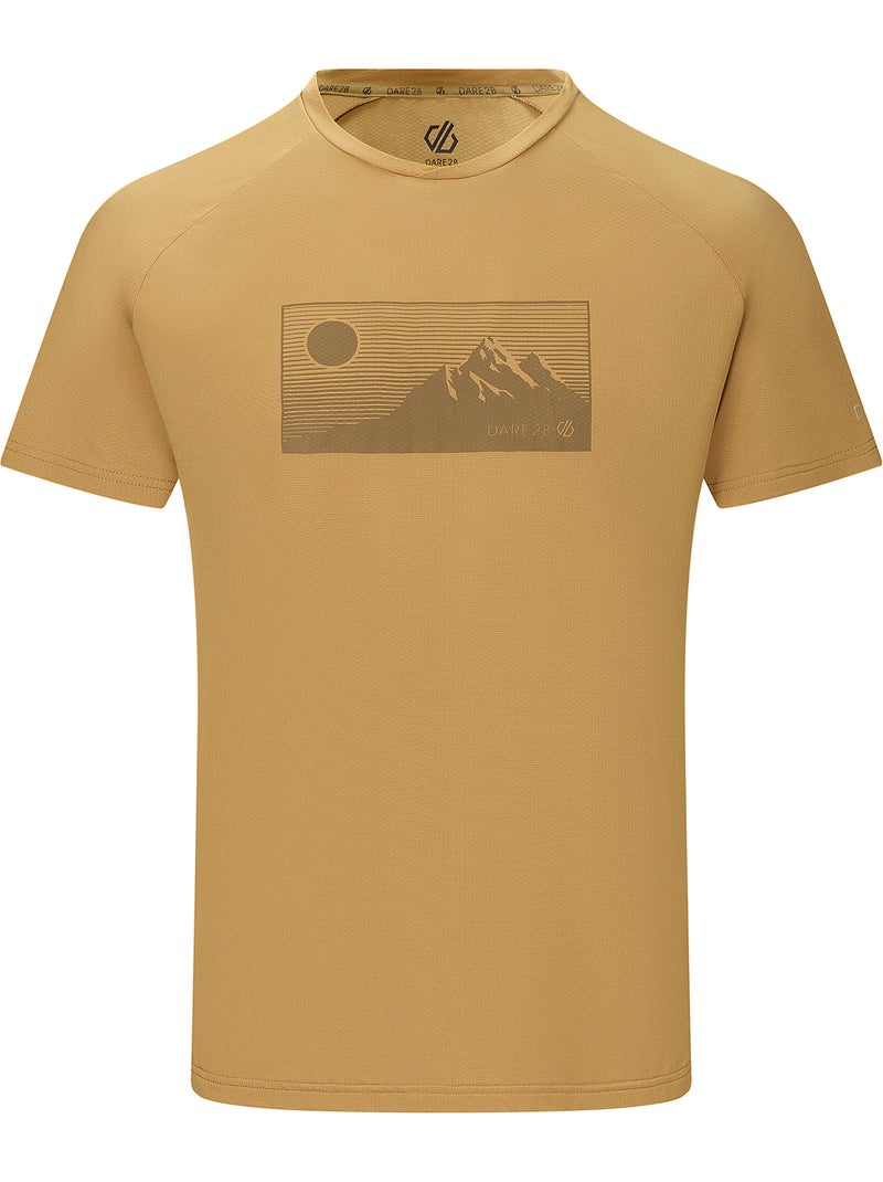 T-shirt motif/style lune et montagne tech - dare 2b Jaune/Or - Kiabi