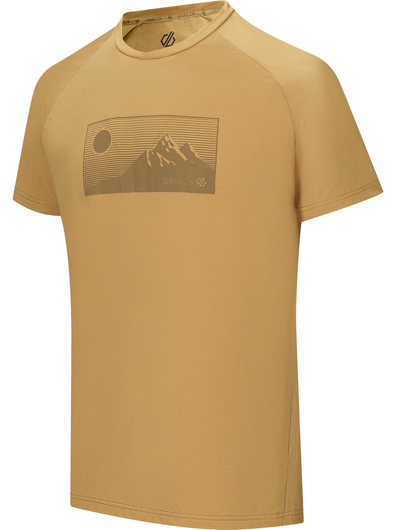 T-shirt motif/style lune et montagne tech - dare 2b Jaune/Or - Kiabi