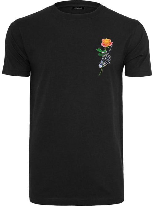 T-shirt motif/style main de squelette chromée - mister tee - Kiabi