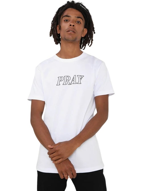 T-shirt motif/style mains jointes en prière - mister tee - Kiabi