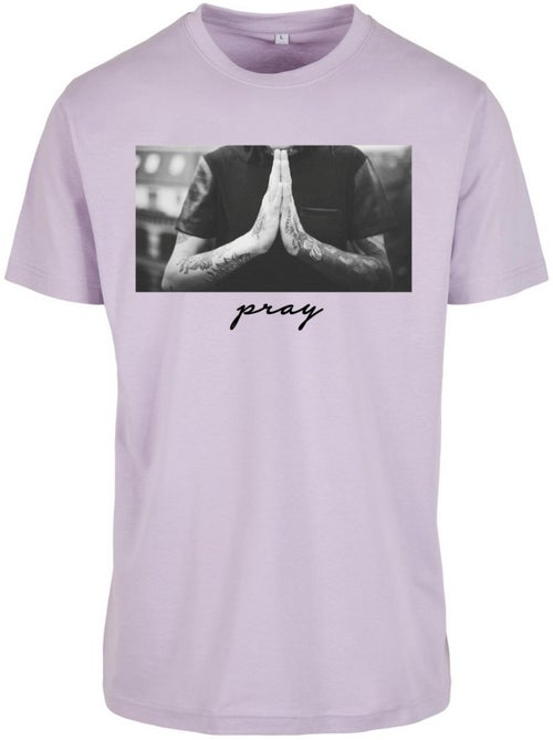 T-shirt motif/style mains jointes en prière - mister tee - Kiabi