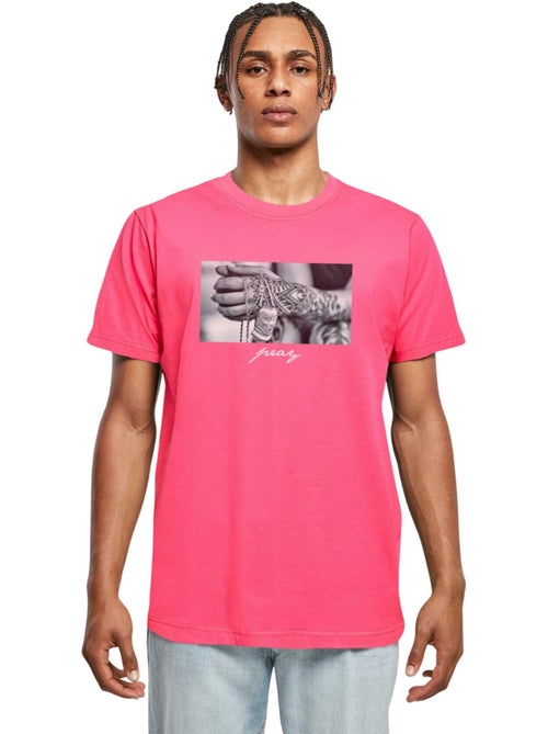 T-shirt motif/style mains jointes en prière - mister tee - Kiabi T-shirt motif/style mains jointes en prière - mister tee - Kiabi