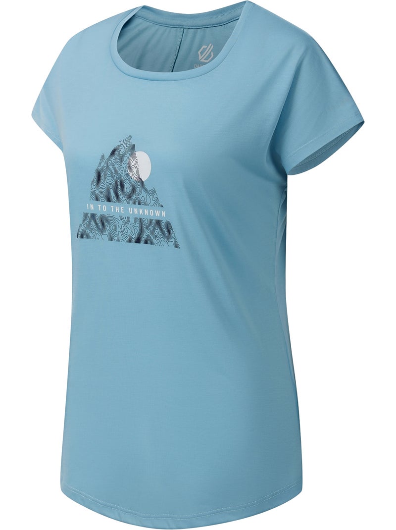 T-shirt motif/style montagne abstraite serenity - dare 2b Bleu clair - Kiabi