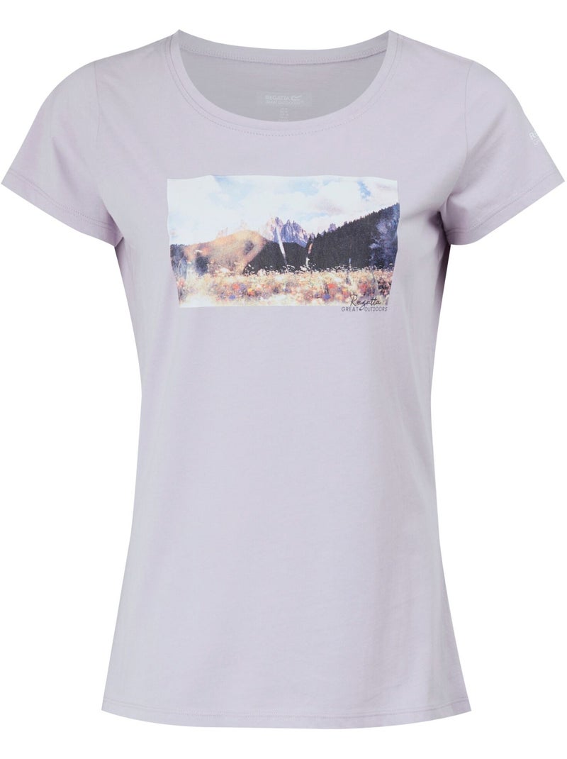T-shirt motif/style montagne breezed - regatta Violet - Kiabi