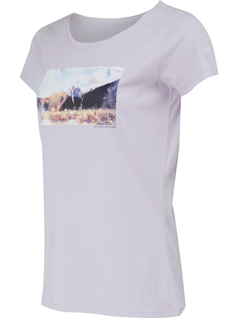 T-shirt motif/style montagne breezed - regatta Violet - Kiabi