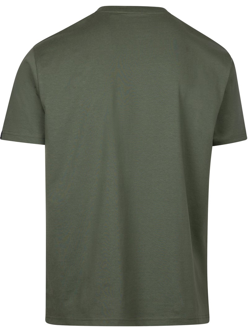 T-shirt motif/style montagne tokso - trespass Vert kaki - Kiabi