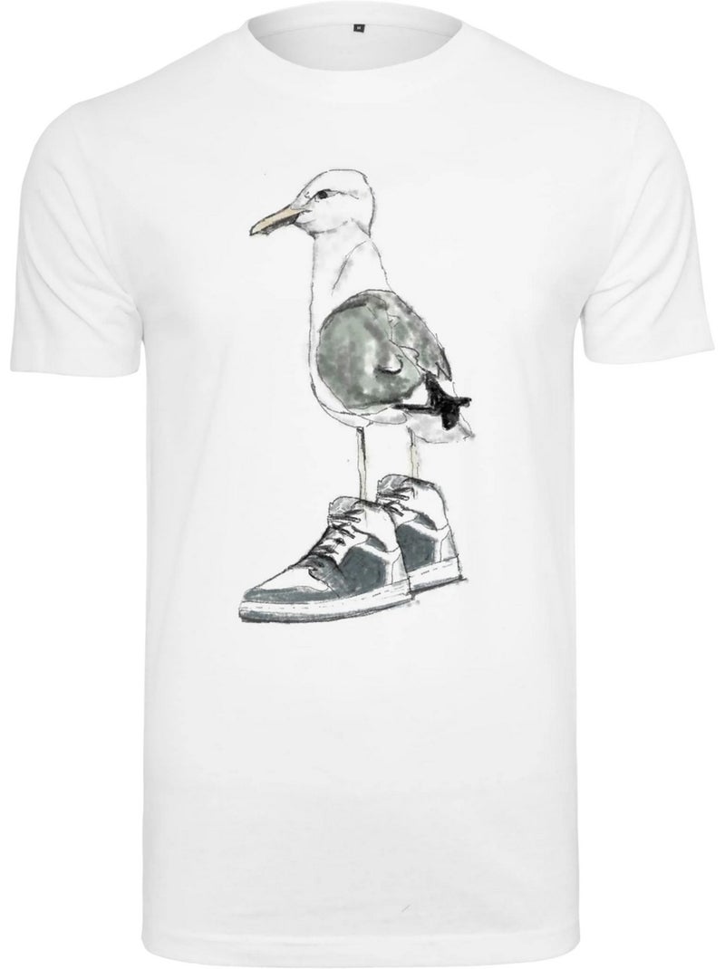 T-shirt motif/style mouette à baskets - mister tee Blanc - Kiabi