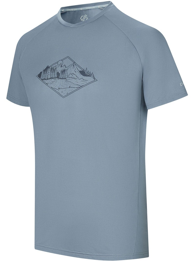 T-shirt motif/style nature tech - dare 2b Bleu polaire - Kiabi