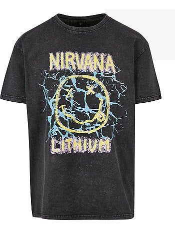 T-shirt motif/style nirvana lithium - mister tee