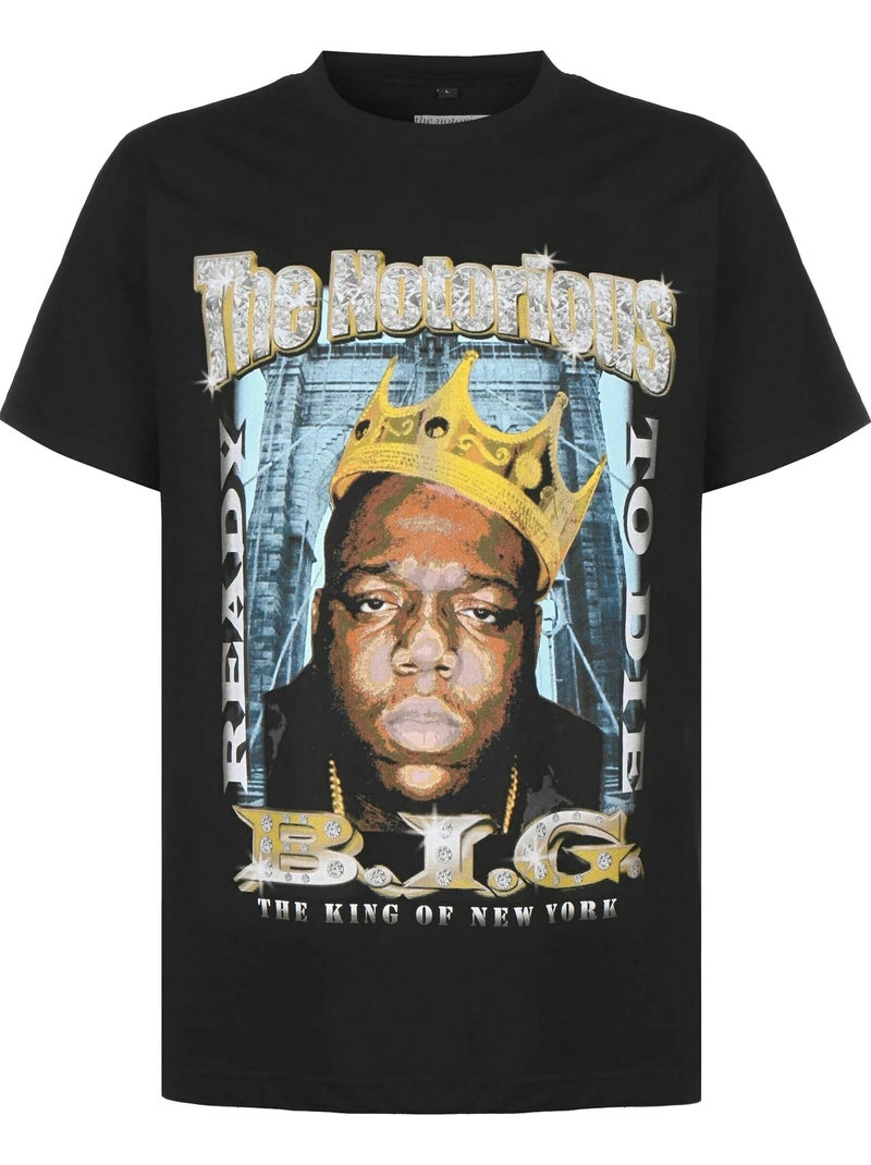 T-shirt motif/style notorious b.i.g. Crown - mister tee Noir - Kiabi