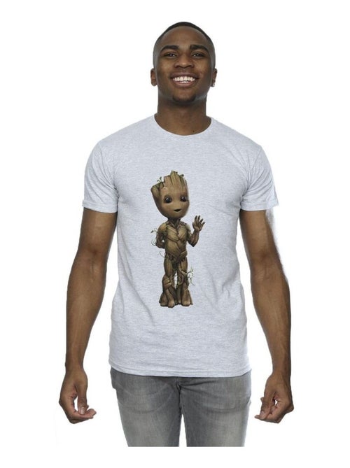 T-shirt motif/style ondulé am groot - marvel - Kiabi