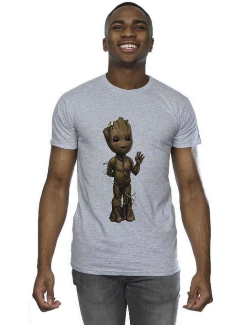 T-shirt motif/style ondulé am groot - marvel - Kiabi