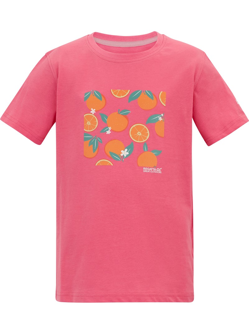 T-shirt motif/style orange bosley - regatta Vieux rose - Kiabi