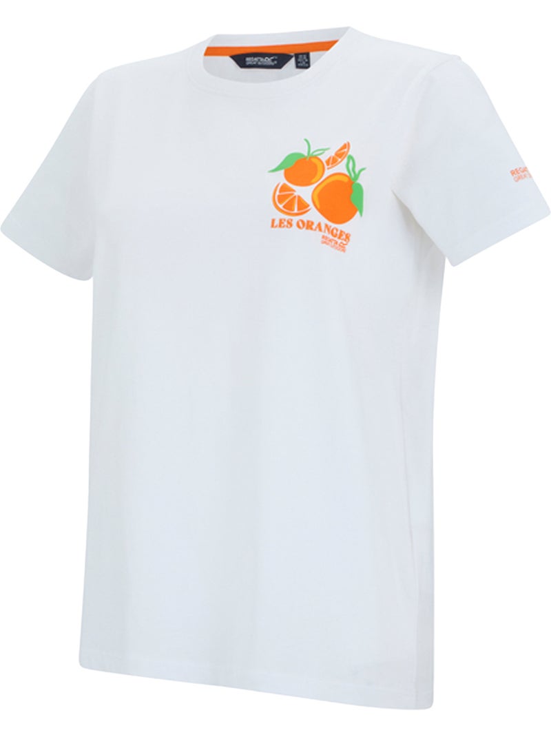 T-shirt motif/style orange filandra - regatta Blanc - Kiabi