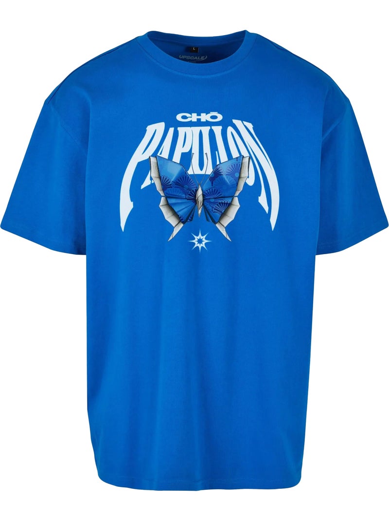 T-shirt motif/style origami - mister tee Bleu cobalt - Kiabi