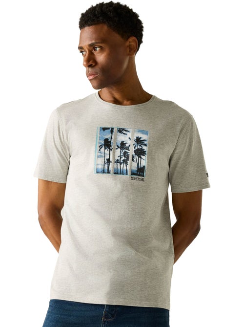 T-shirt motif/style palmier cline - regatta - Kiabi