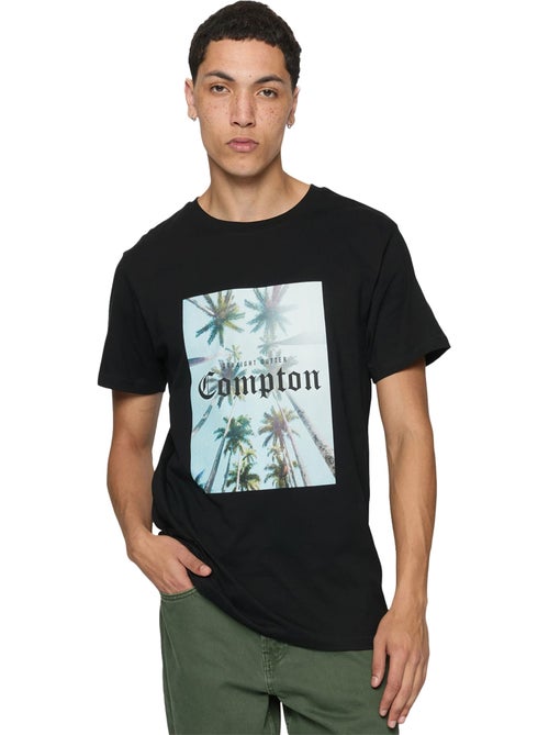 T-shirt motif/style palmier compton - mister tee - Kiabi