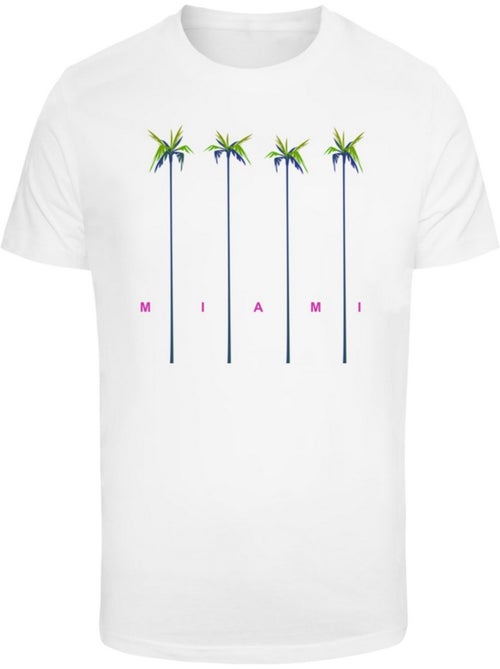 T-shirt motif/style palmier miami - mister tee - Kiabi
