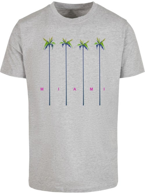 T-shirt motif/style palmier miami - mister tee - Kiabi
