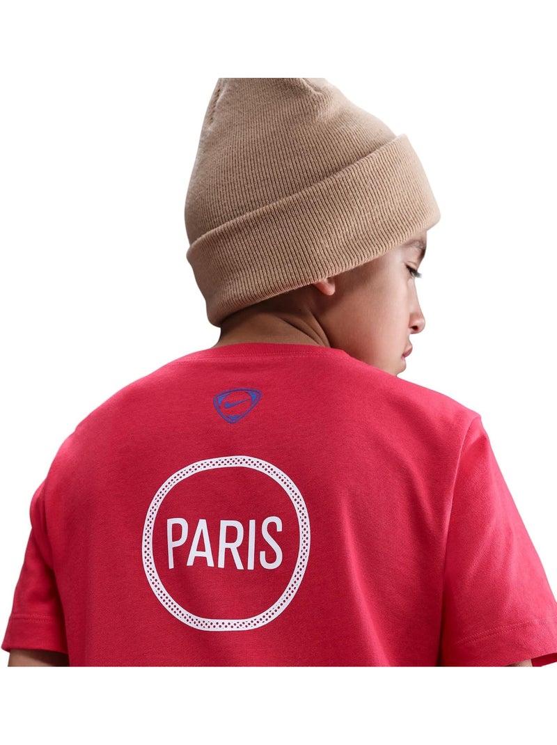 T-shirt motif/style paris saint-germain total - nike Rouge - Kiabi