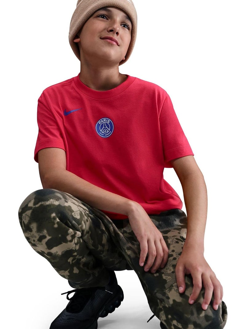 T-shirt motif/style paris saint-germain total - nike Rouge - Kiabi