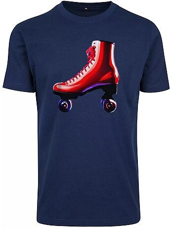 T-shirt motif/style patin à roulettes - mister tee