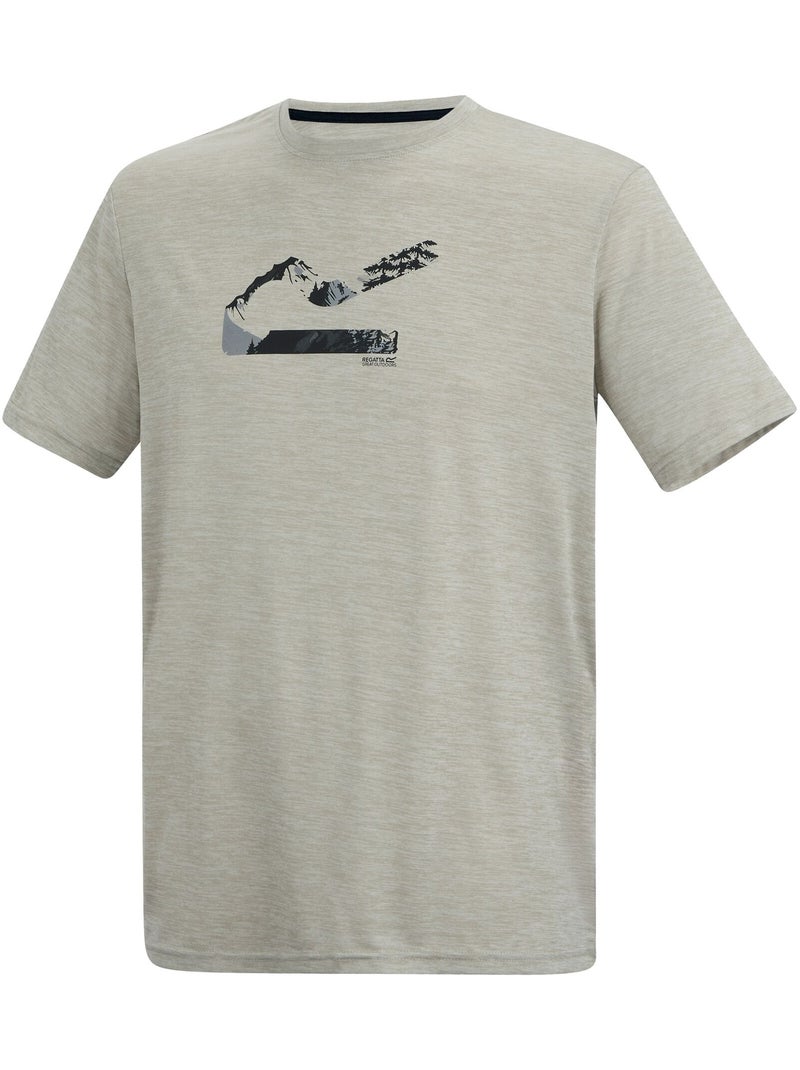 T-shirt motif/style paysage fingal - regatta Blanc nacré - Kiabi