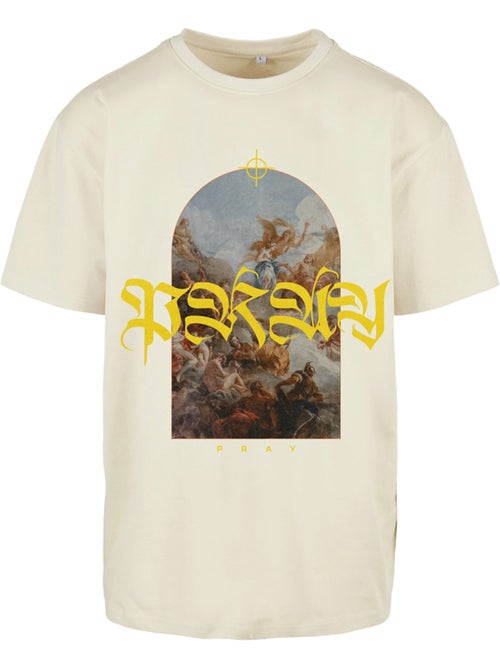 T-shirt motif/style peindre pray - mister tee - Kiabi