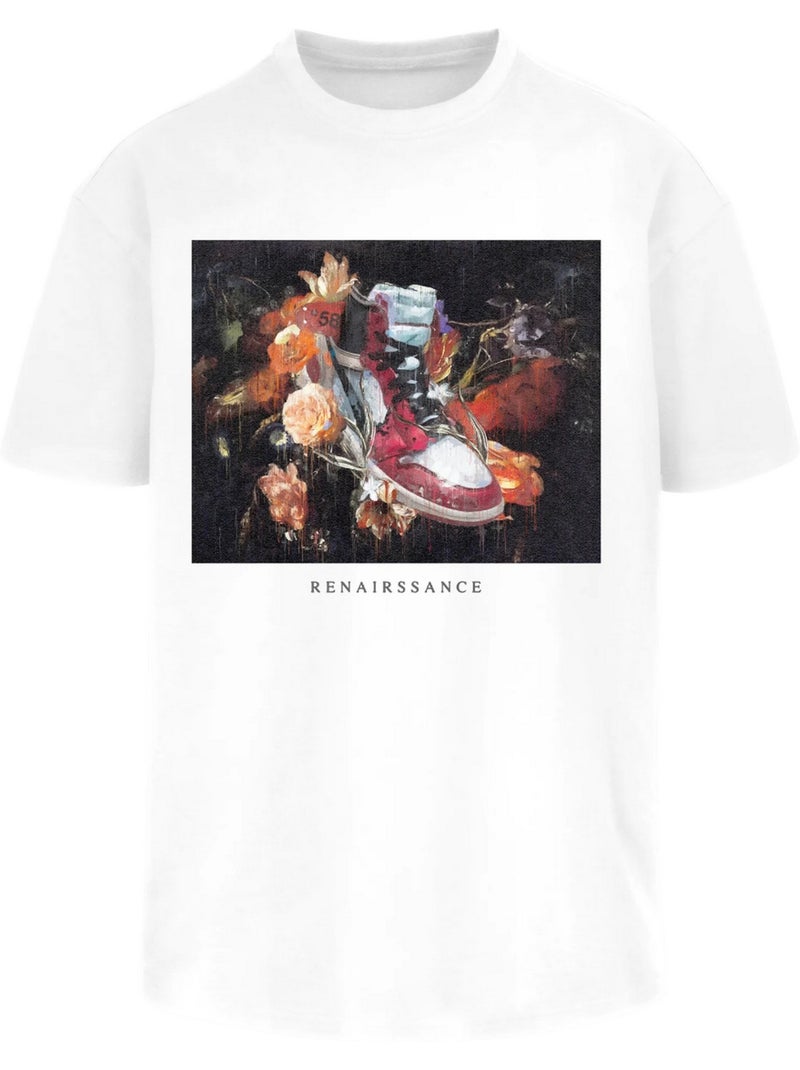 T-shirt motif/style peindre renairssance - mister tee Blanc - Kiabi